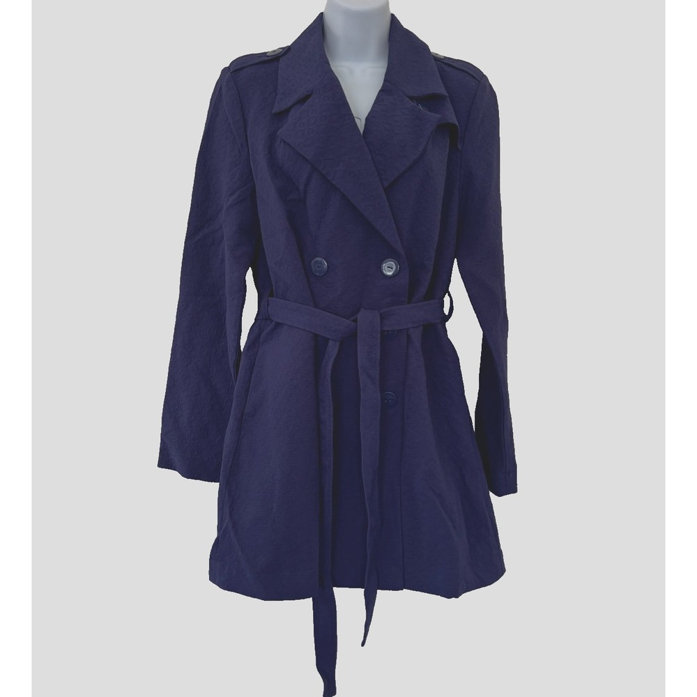 Tulle Anthropologie Peacoat Large Purple Dark Academia Whimsigoth Romantic Jewel